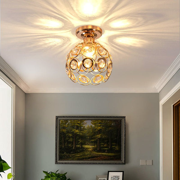 Plafonnier Boule Crystal