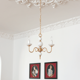 Lustre Crème style Médiéval