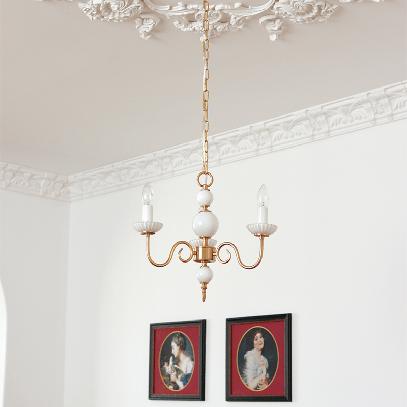 Lustre Crème style Médiéval