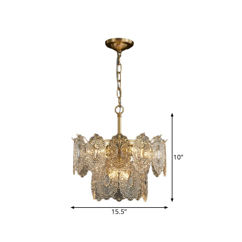 Lustre Retro En Cristal