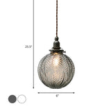 Suspension Luminaire Globe Verre