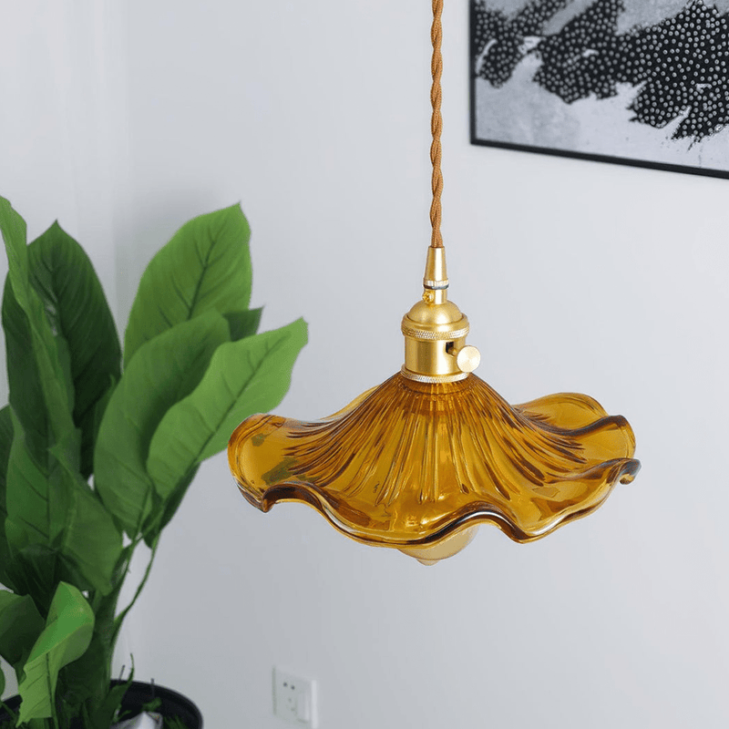 Suspension Luminaire Fleure Rétro
