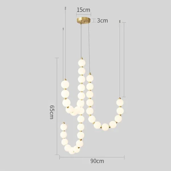Lustre - Suspension Style Collier Luxueux