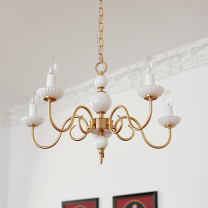Lustre Crème style Médiéval