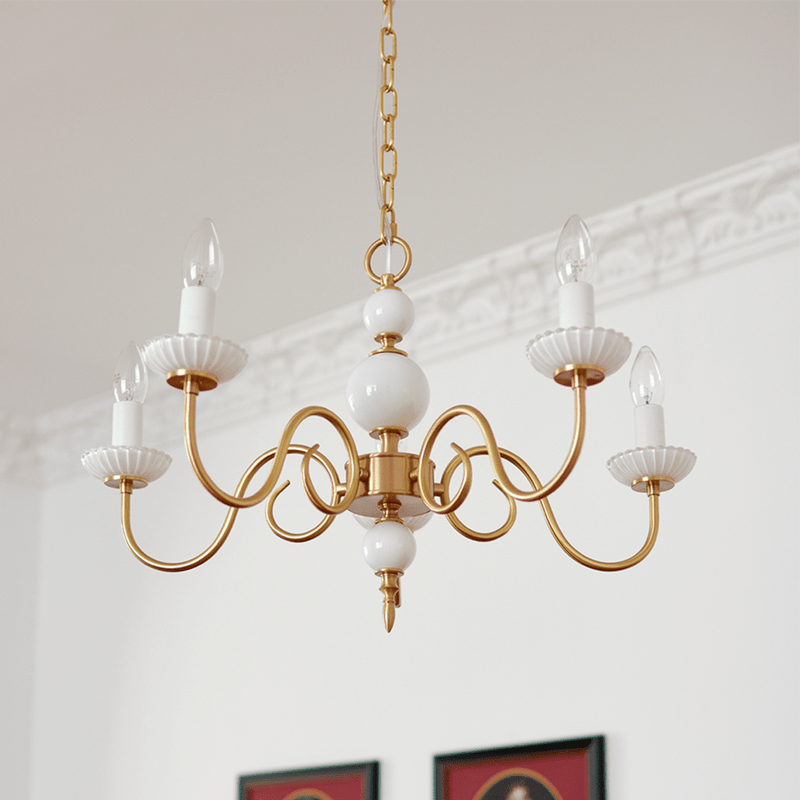 Lustre Crème style Médiéval