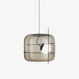 Suspension Luminaire Sphère Cubique En Verre