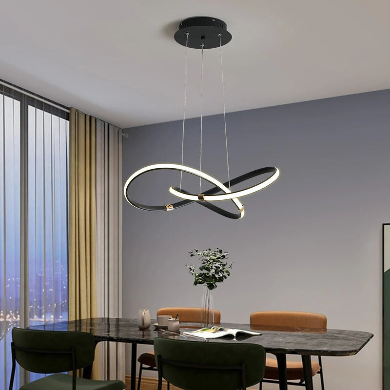 Suspension Luminaire Déco Ondulée LED