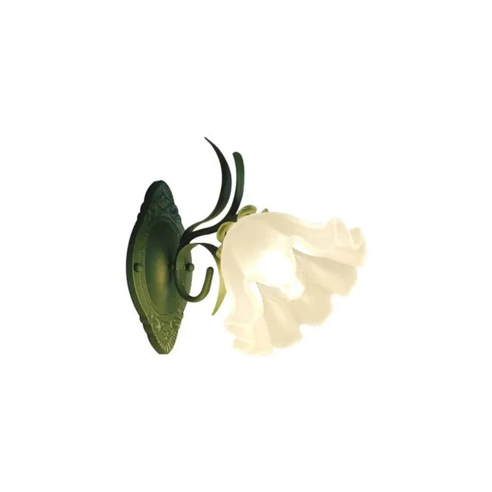 Applique Murale Fleur Blanche Délicate