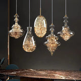 Suspension Luminaire Crystal Verre Luxueux