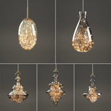 Suspension Luminaire Crystal Verre Luxueux