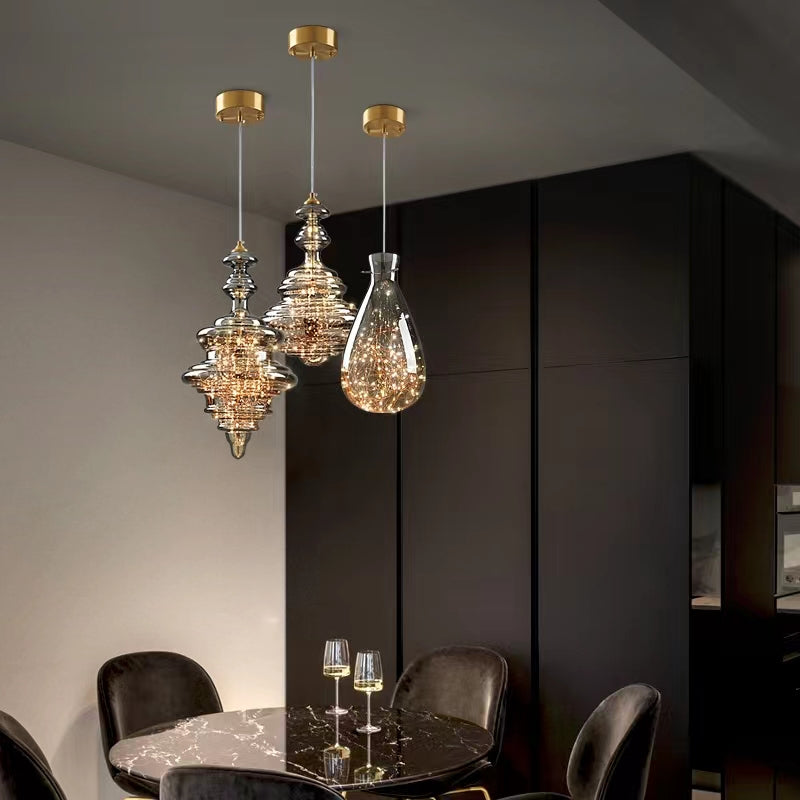 Suspension Luminaire Crystal Verre Luxueux