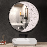 Applique Murale Lune 3D Ambre