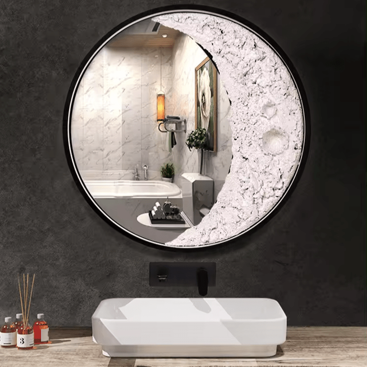 Applique Murale Lune 3D Ambre