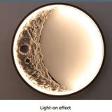 Applique Murale Lune 3D Ambre