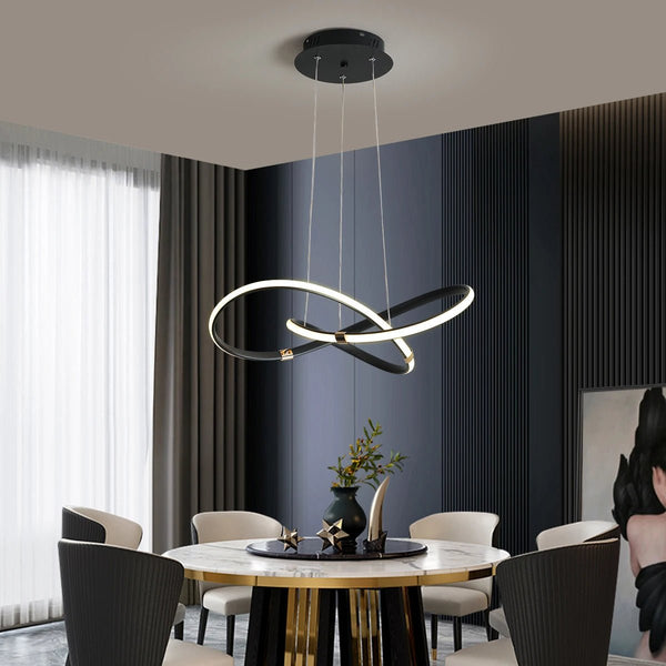 Suspension Luminaire Déco Ondulée LED