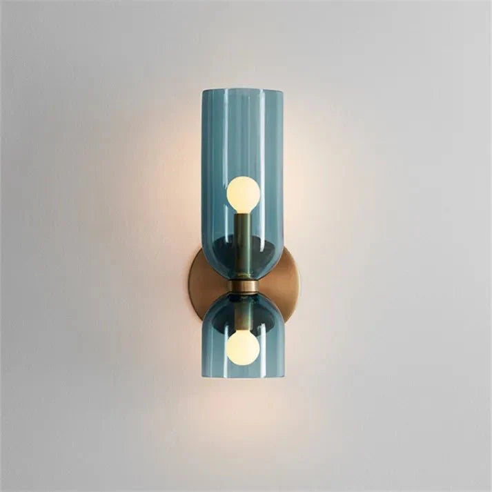Applique Murale Double Verre Sablé
