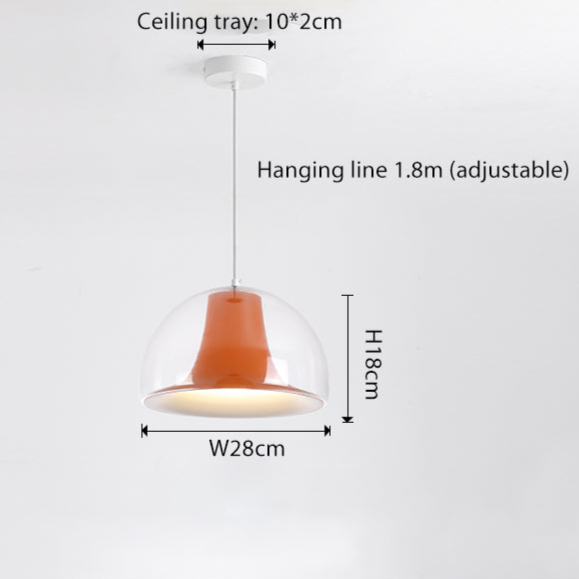 Suspension Luminaire Verre Méduse Moderne