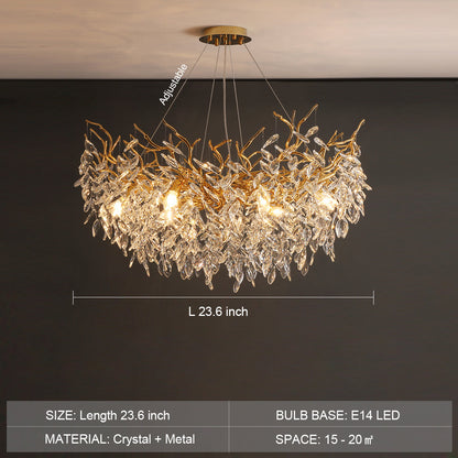 Lustre Cristal Style Français