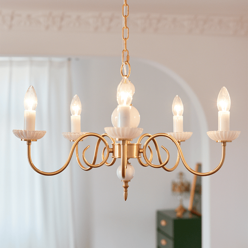 Lustre Crème style Médiéval