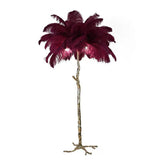 Lampadaire Plumes d’Autruche Scandinave