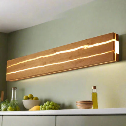 Applique Murale Bois Fendu Design