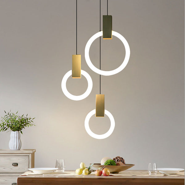 Suspension Luminaire Anneau Nordique Led