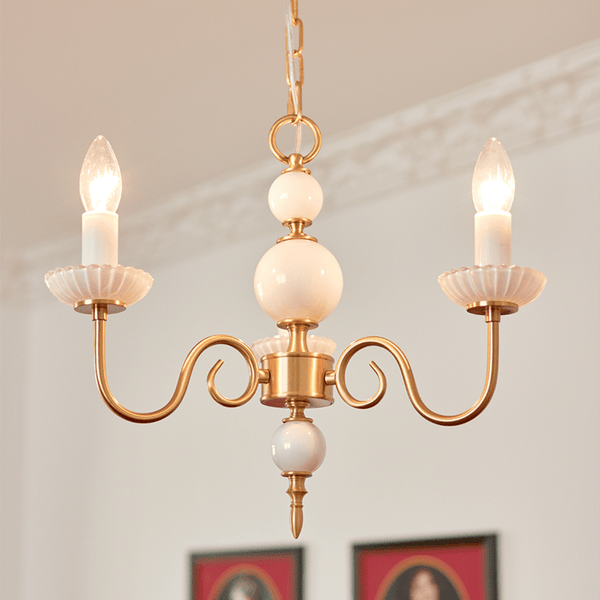 Lustre Crème style Médiéval