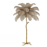 Lampadaire Plumes d’Autruche Scandinave