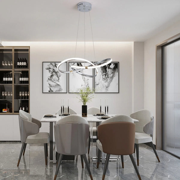 Suspension Luminaire Déco Ondulée LED