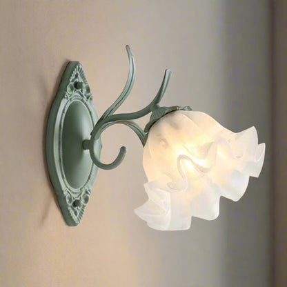 Applique Murale Fleur Blanche Délicate