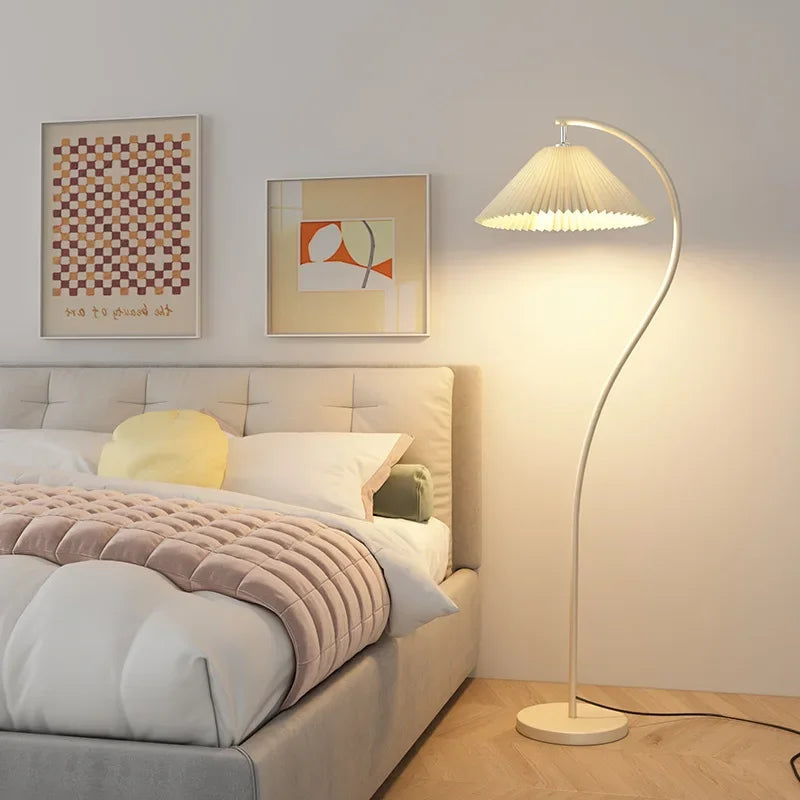 Lampadaire LED Tissu Doux Confort Moderne
