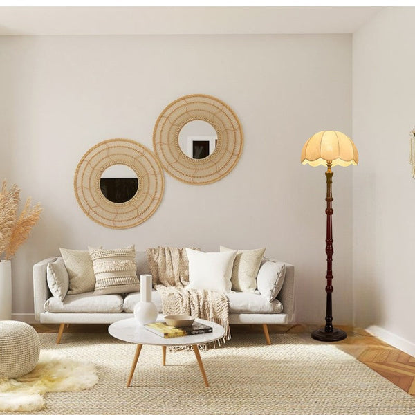 Lampadaire Vintage En Bois