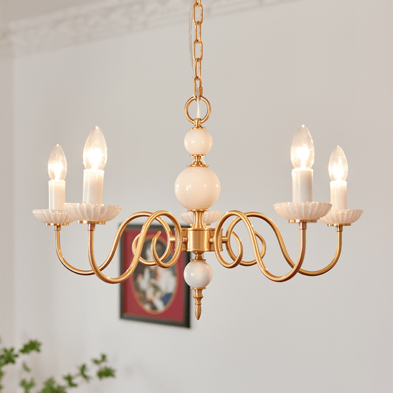 Lustre Crème style Médiéval