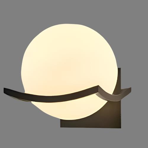 Applique Murale Boule En Verre Transparent Moderne