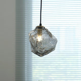 Suspension Luminaire Style Météorite Verre