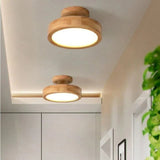 Plafonnier Rond en bois