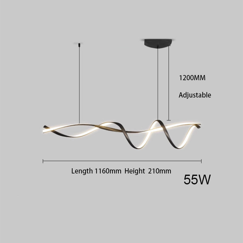 Lustre - Suspension Spirale Moderne LED Dimmable