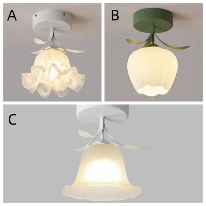 Plafonnier simple avec des mini-fleurs