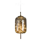 Suspension Luminaire Verre Fumé étoilée