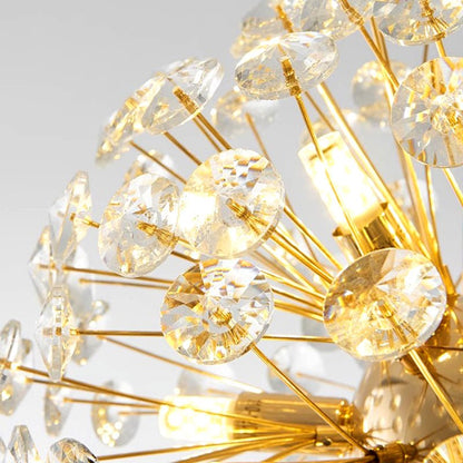 Lustre - Suspension Rond en Cristal Moderne