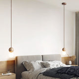 Suspension Lampe en bois ronde
