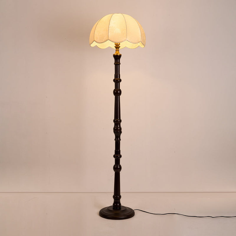 Lampadaire Vintage En Bois