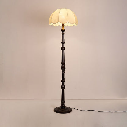 Lampadaire Vintage En Bois