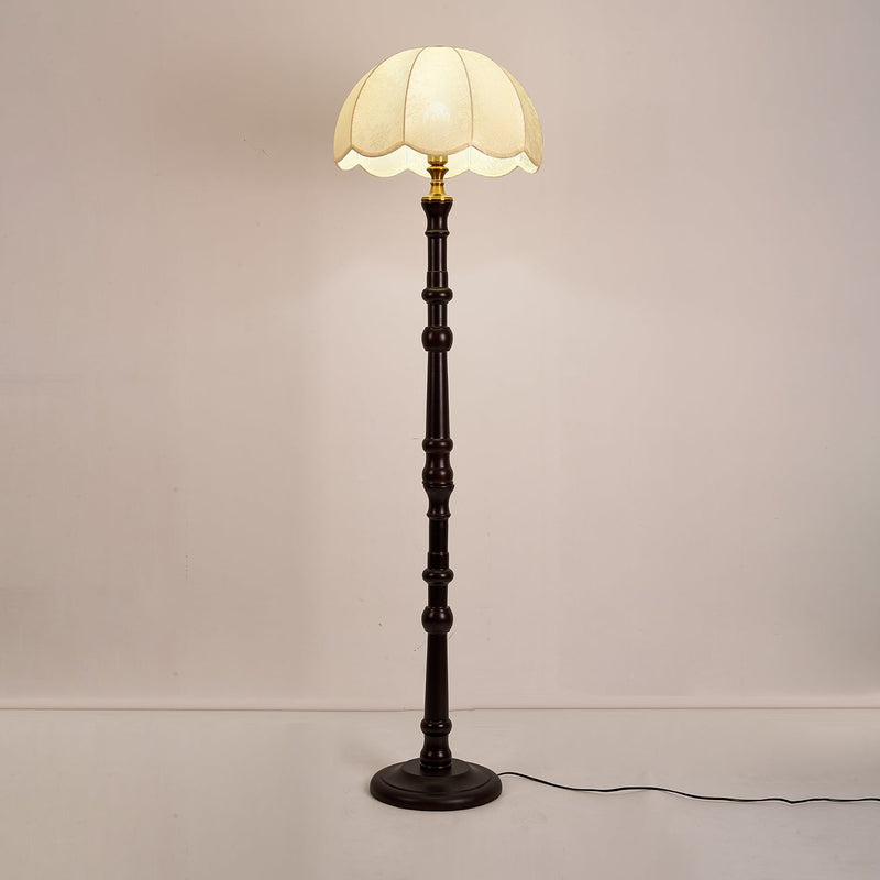 Lampadaire Vintage En Bois