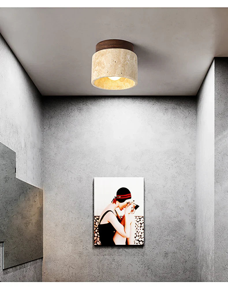 Plafonnier style japonais