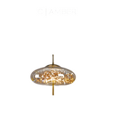 Suspension Luminaire Verre Fumé étoilée