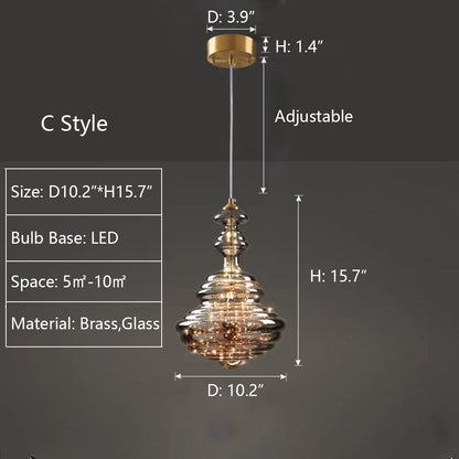 Suspension Luminaire Crystal Verre Luxueux
