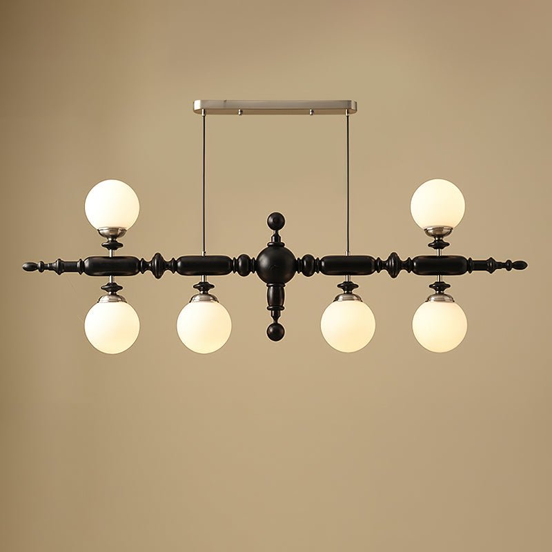 Lustre Suspension En Bois Vintage