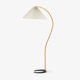 Lampadaire Trépied Bois Blond & Lin