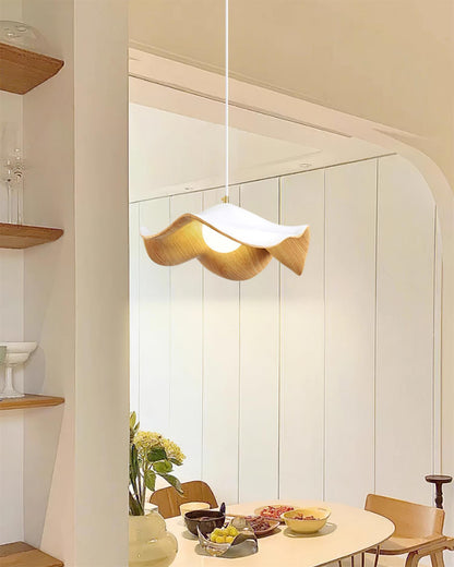 Suspension Luminaire en Forme de Feuille Lotus